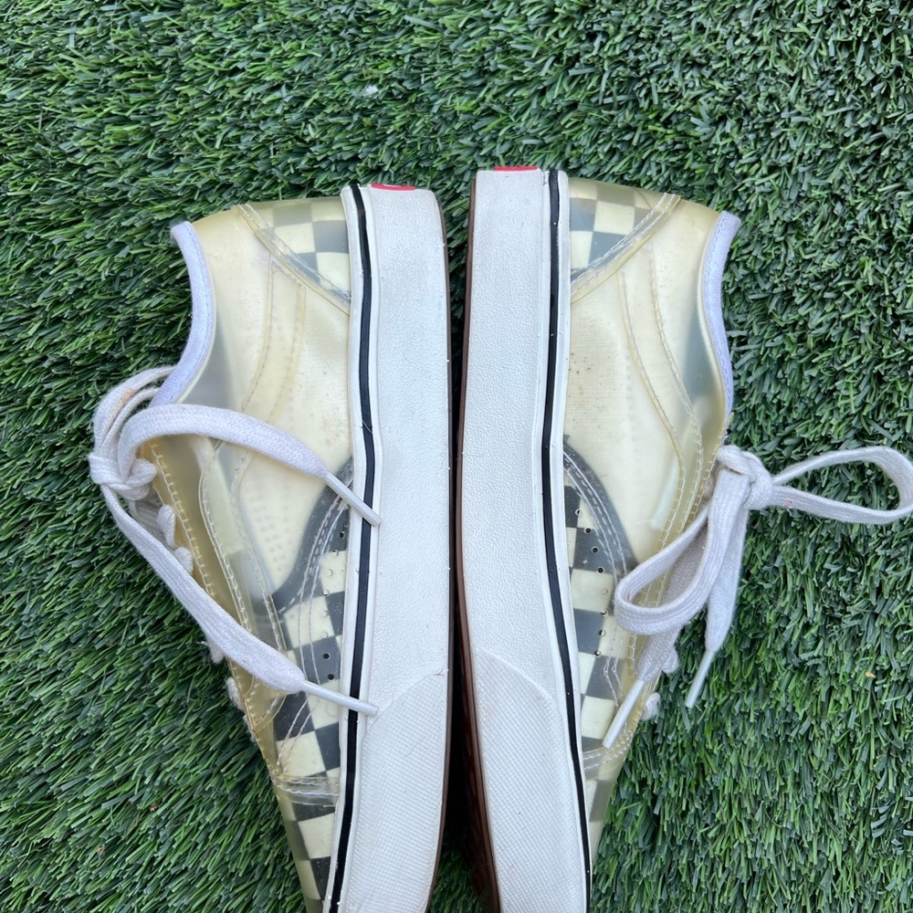 Vans unisex  Transparent Checkered‎ Sneakers - Black and White - Picture 5 of 7